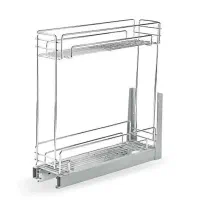 سبد ریلی استیل داخل کابینت