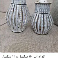 لامپ ال ای دی چوبی دستساز|لوستر و چراغ آویز|تبریز, |دیوار