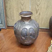 ظروف مسی با طرح سنتی و گل دار