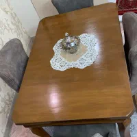 میز ناهارخوری چوبی چهار نفره|میز و صندلی غذاخوری|تهران, منیریه|دیوار