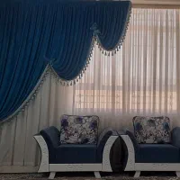 پرده اتاق خواب در ارتفاع ۲۷۰ وعرض ۳ متر با والن