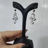 گوشواره تمام تراش نقره اصل