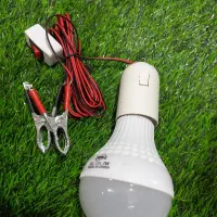 لامپ کمپی متصل به باطری ماشین