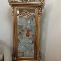 ویترین کار شده چوب گردو