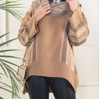 بلوز بافت طرح گلیمی