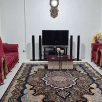 مبل راحتی۷نفره زرشکی|مبلمان خانگی و میز عسلی|مسجد سلیمان, |دیوار