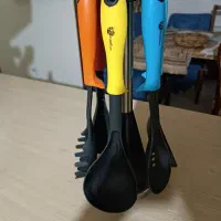 یک دست ملاقه و قاشق سیلیکونی ژاپنی