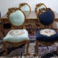 میز غذا خوری تمام چوب راش