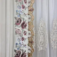 دوعدد پرده پذیرایی|پرده، رانر، رومیزی|رشت, کاکتوس|دیوار