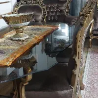 مبل استیل و نهار خوری و ویترین بسیار تمیز|مبلمان خانگی و میز عسلی|اصفهان, اطشاران|دیوار