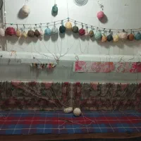یک جفت فرش زرنیم نیمه کاره با تمام مصالح