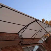 سقف شیب دار پلی کربنات فایبرگلس سایبان طلق|مصالح و تجهیزات ساختمان|مشهد, حرم مطهر رضوی|دیوار