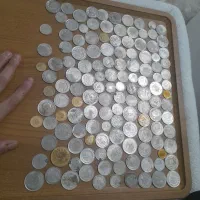 تعدادی سکه قدیمی عتیقه پهلوی، جمهوری، خارجی