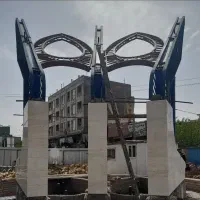جوشکاری وبرشکاری اسکلت فلزی خرپا خورده کاریها