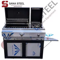 انواع باربیکیو50.70.80.90.100سانت بغل شعله و ساده