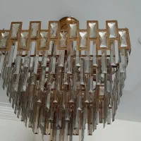 لوستر کریستالی سه عدد|لوستر و چراغ آویز|تهران, شهرک طالقانی|دیوار