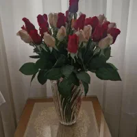 یک دسته گل رز