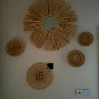 دیوارکوب حصیری