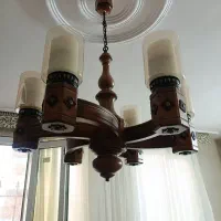 لوستر چوب سالم|لوستر و چراغ آویز|کرج, کرج نو|دیوار