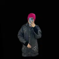 کت جین ذغالی بلند، کاملا نو