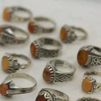 انگشتر پسرانه عقیق یمنی نقره با فاکتور