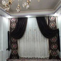دو عدد والان و دو عدد کتیبه قهو ه ای|پرده، رانر، رومیزی|تهران, نعمت‌آباد|دیوار
