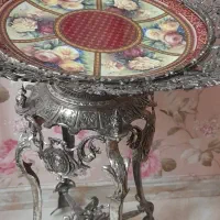 ظرف میوه برنزپایه دار کنار سالنی|صنایع دستی و سایر لوازم تزئینی|کرمانشاه, |دیوار