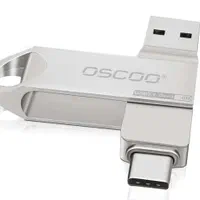 فلش مموری فلزی 2 سر تایپ سی 256 گیگ