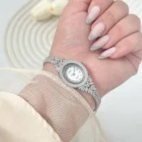 ساعت نقره صفحه رنگی اعیانی موتور ژاپن ضد آب۹۲۰۳|جواهرات|تبریز, |دیوار