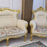 مبل استیل چوب گردو