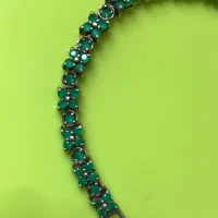 دستبند نقره زنانه زمرد طبیعی|جواهرات|تهران, تهرانپارس غربی|دیوار