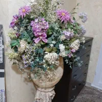 دو عدد گل با گلدان مصنوعی|گل مصنوعی|تهران, شهرک شهید باقری|دیوار