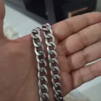 گردنبند کاملا استیل ضد زنگ 60 سانت