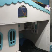 تخت دوطبقه تمام چوب