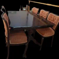 نهارخوری ۶نفره اتریشی پایه گلدونی