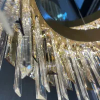 لوستر کریستال آرتین مدرن ۶۰×۴۰ دوطبقه|لوستر و چراغ آویز|تهران, نیروی هوایی (پیروزی)|دیوار