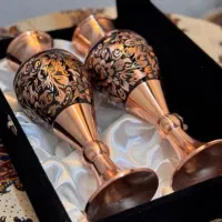 گلدان مسی سایز۲۵ دو عدد