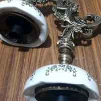 لوستر سرامیکی برنجی ۱۰ شعله