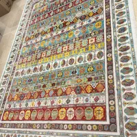 فرش ۹ متری ماشینی  ۵۰۰ ش تراکم ۱۰۰۰ هشت رنگ