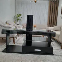 میزتلویزیون شیشه ترک
