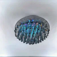 یک لوستر سقفی کریستال فلش دار هفت رنگ(خانگی)|لوستر و چراغ آویز|ری, شهید غیوری (ابن باویه)|دیوار