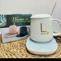 ماگ حرارتی به همراه صفحه گرمکن برقی لاکی Lucky|سماور، چای‌ساز، قهوه‌ساز|کرمانشاه, |دیوار