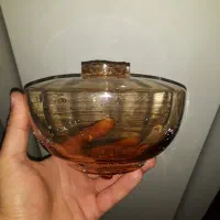 نفت دان عسلی پیازی چراغ نفتی قدیمی