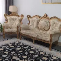 مبل 9 نفره سلطنتی کاملاً سالم در حد نو