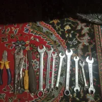 تعدادی لوازم آچار از ۷تا ۲۳ و تبرگالش. تبرچهو دره
