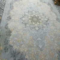 دو عدد فرش ۹ متری جدید نقره ای|فرش|ایلام, |دیوار