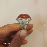 انگشترنقره عقیق سرخ