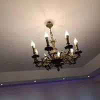 لوستر تمام برنز|لوستر و چراغ آویز|تبریز, |دیوار