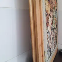 تابلو خط و تابلو کوبلن قدیمی پسر فلوت زن|تابلو، نقاشی، عکس|تهران, حکیمیه|دیوار