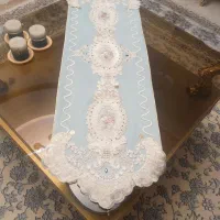 رانر مخمل جواهردوزی|پرده، رانر، رومیزی|شیراز, قدوسی غربی|دیوار